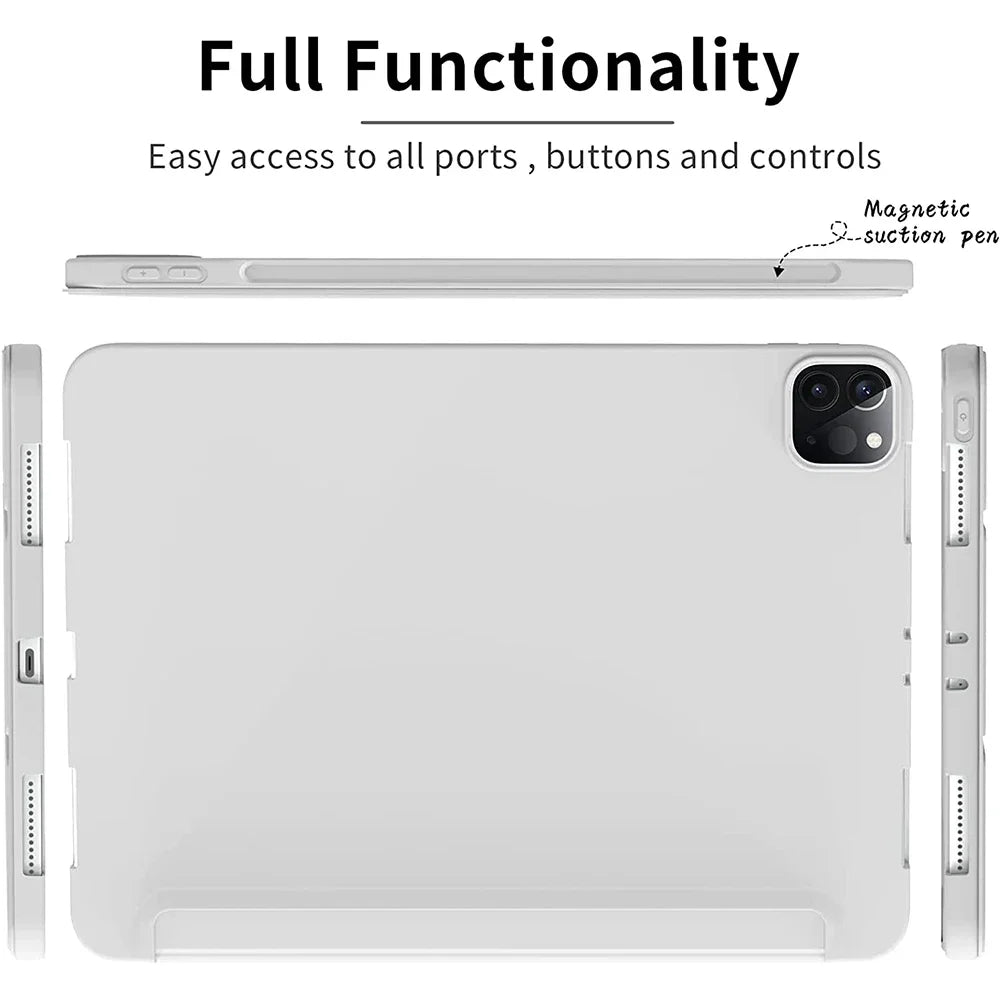Magnetic Case for iPad Pro11 M4 M2 M1 Case iPad Air11 M3 M2 2025 2024 Air5 4 10th Gen 10.9 A16 11th Tri-fold Case 10.5 10.2 9.7