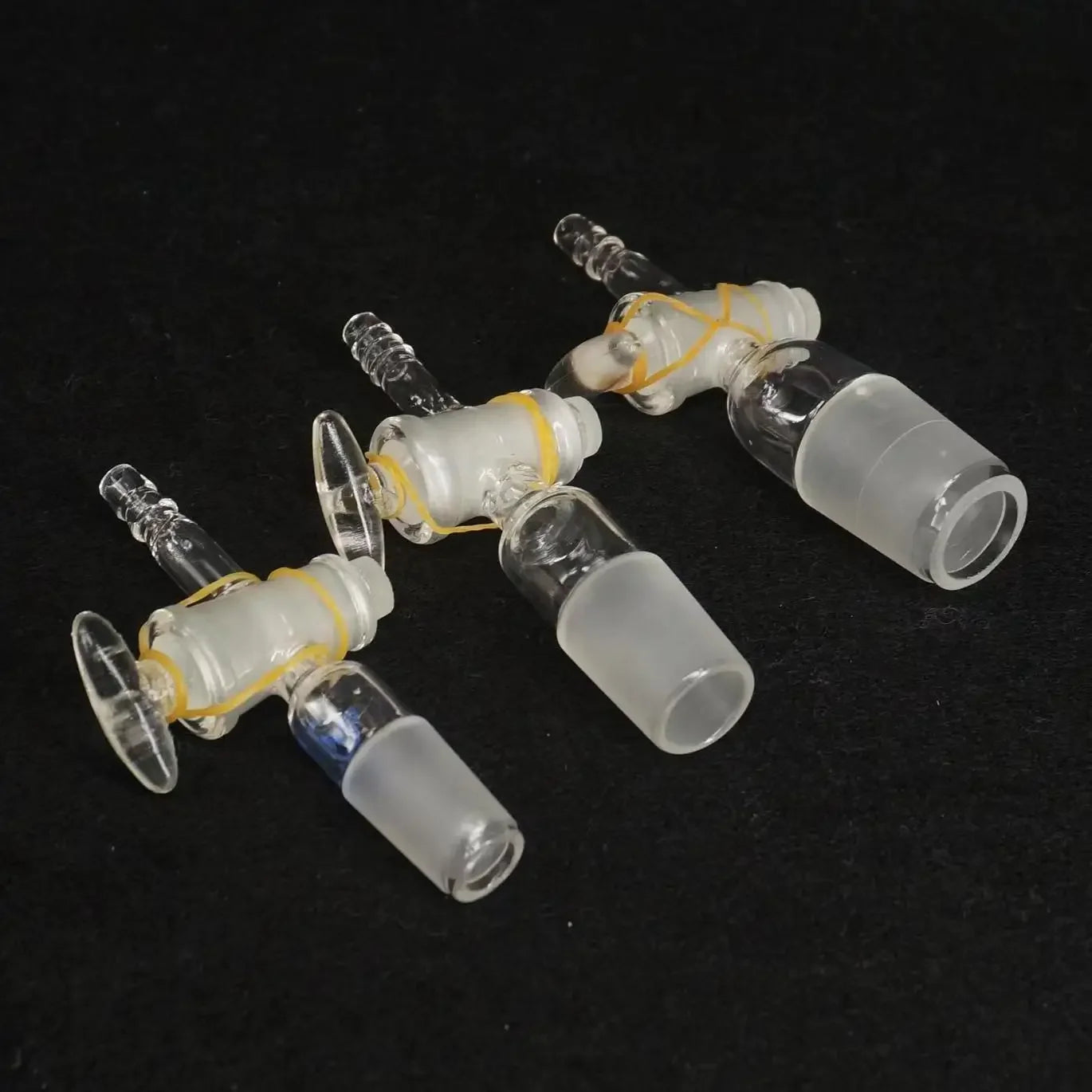 Lab Equipment 14/23 19/26 24/29 29/32 Joint Straight Adapter With Glass Stopcock Ware - KiwisLove