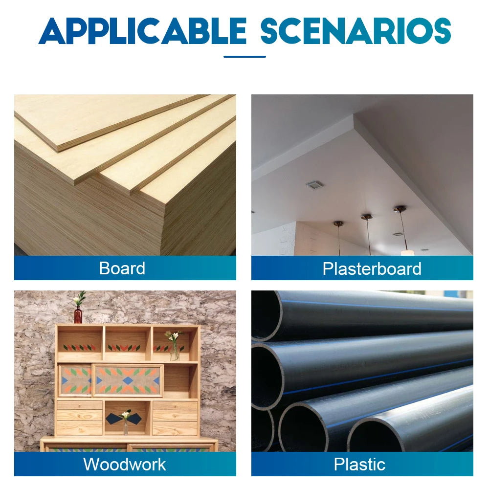 NINDEJIN 8/11/16pcs Hole Saw Kit #50 steel 19-127mm Hole Cutter Drill Bit Tool Hole Saw Set for Wood Plastic Wood Cutter - KiwisLove