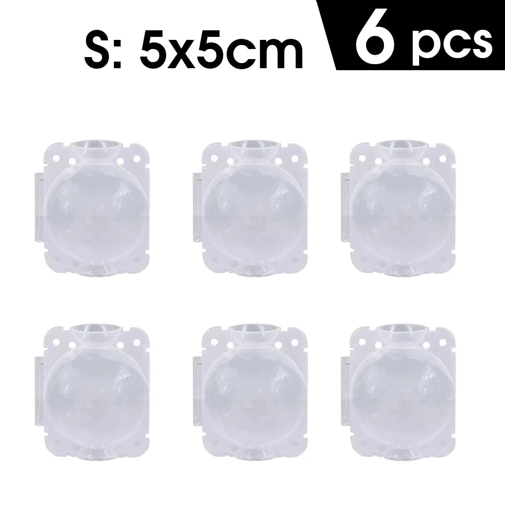 6pcs Strong Plastic Tree Root Grow Box Grafting Tool Rooting Ball Reusable High Pressure Air Layering Tree Rooter Propagator