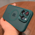 Magnetic Luxury Wireless Charge For Magsafe Case for iPhone 16 15 14 13 12 11 Pro Max Matte Translucent Armor Shockproof Cover - KiwisLove