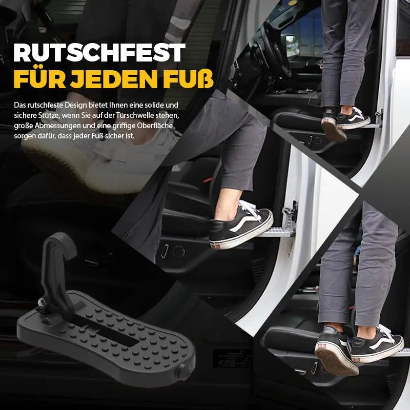 NZ Stock Multifunction Foldable Car Roof Rack Step – 250kg Load Door Latch Hook Foot Pedal & Safety Hammer - KiwisLove