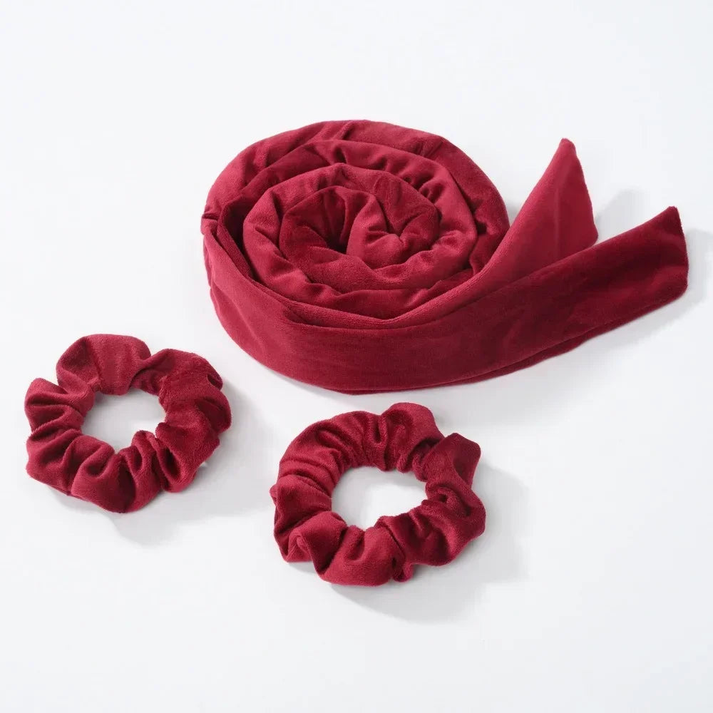 Sleeping Cap Heatless Curle Rod No Heat Ribbon Lazy Hair Curlers Headband Hair Rollers Sleeping Soft Headband Hair Styling Tools - KiwisLove