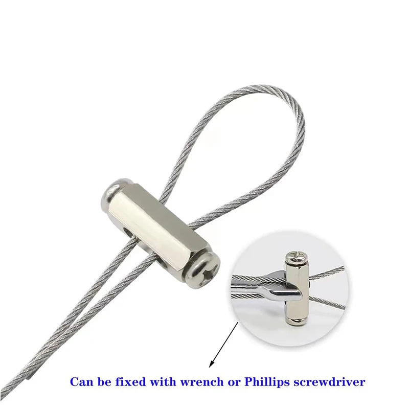 Heavy duty Cable Kit 20M/4mm Stainless Steel Wire Rope PVC Coated For Climbing Plants Garden  Clothesline