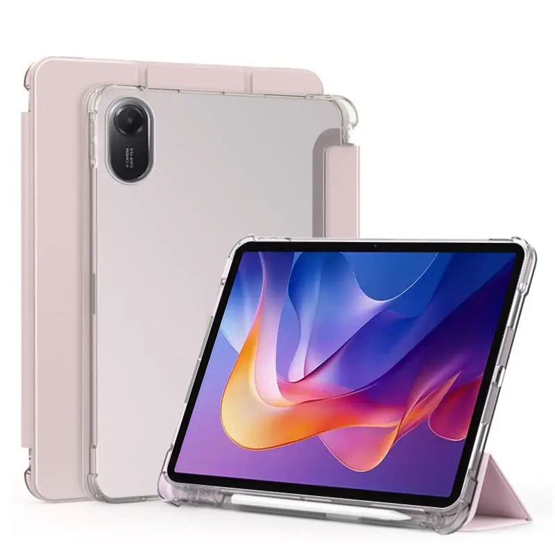 For Xiaomi Redmi Pad 2 Case 11 inch 2025 TPU Soft Funda For Xiaomi Redmi Pad SE 11'' 2023 with Pencil Holder Auto Sleep/Wake up