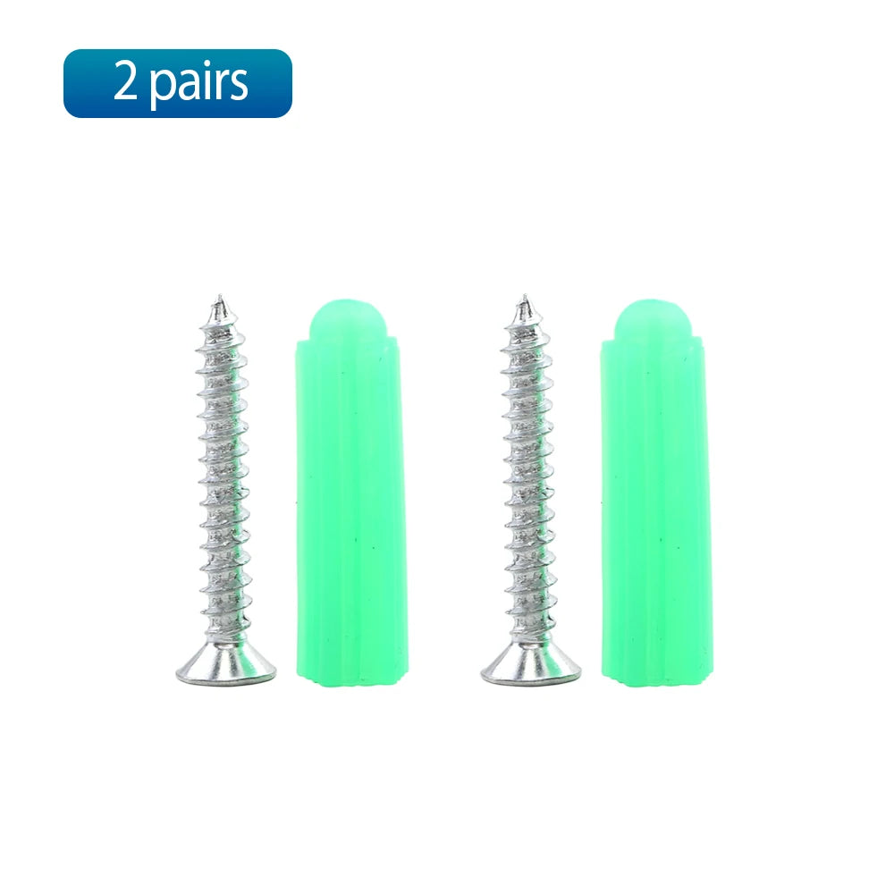 NINDEJIN 2/3/4/5pairs Plastic Anchor Drywall With Screw M6x26mm Expansion Wall Anchor Carbon Steel M3.5*25mm Self-tapping Expand