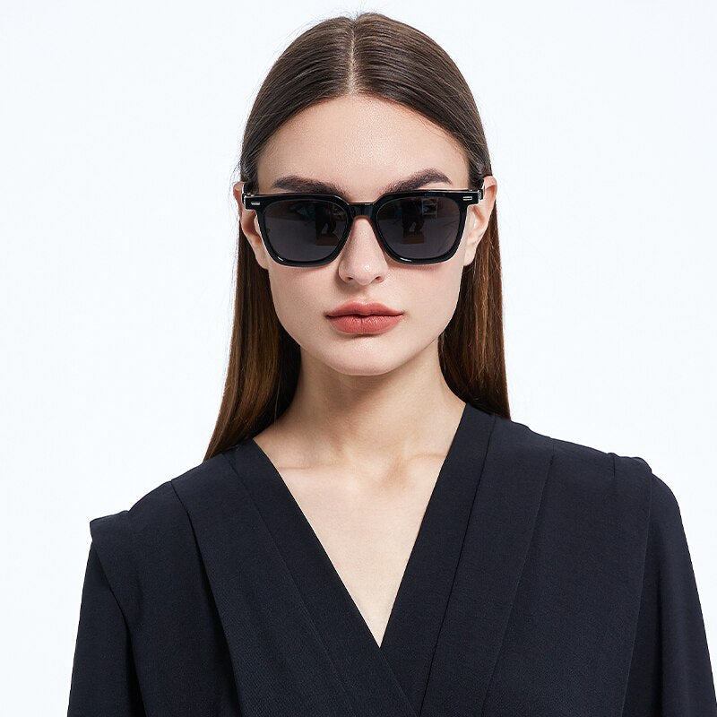 Women Sunglasses Polarized UV400 Gradient Lens Men Sun Glasses Retro Luxury Crystal Ladies TR90 Fashion Eyewear For Female V126 - KiwisLove