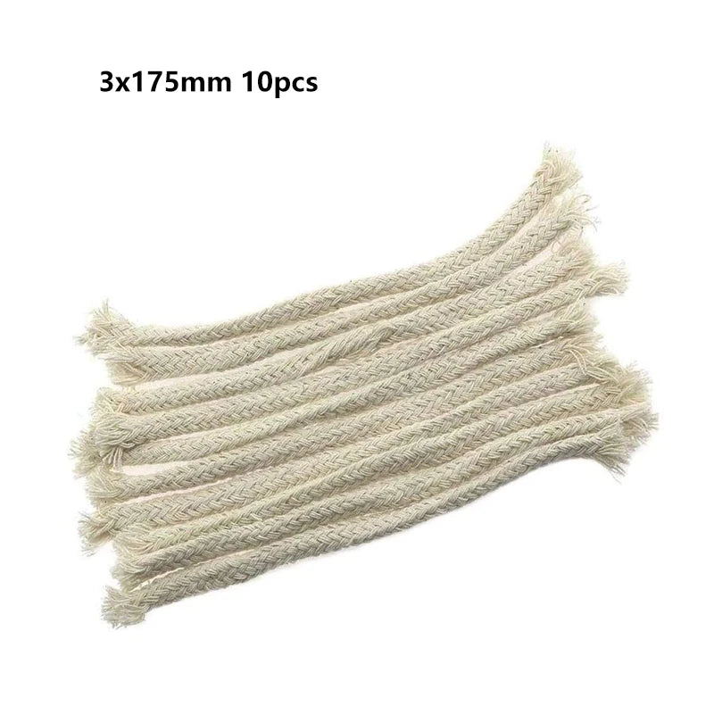 3/5/10M Alcohol Wick Rope Burner Cotton Wick Round Cotton Kerosene Oil Lamp Wicks 2/3/4/5/6/8MM