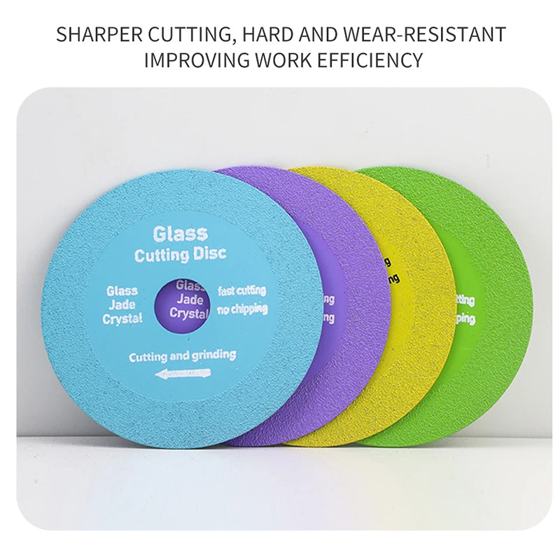 NINDEJIN 1pc Glass Cutting Disc 100mm 115mm 125mm Diamond Glass Cutting Blade Ceramic Tile Marble Polishing Grinding Saw Blade - KiwisLove