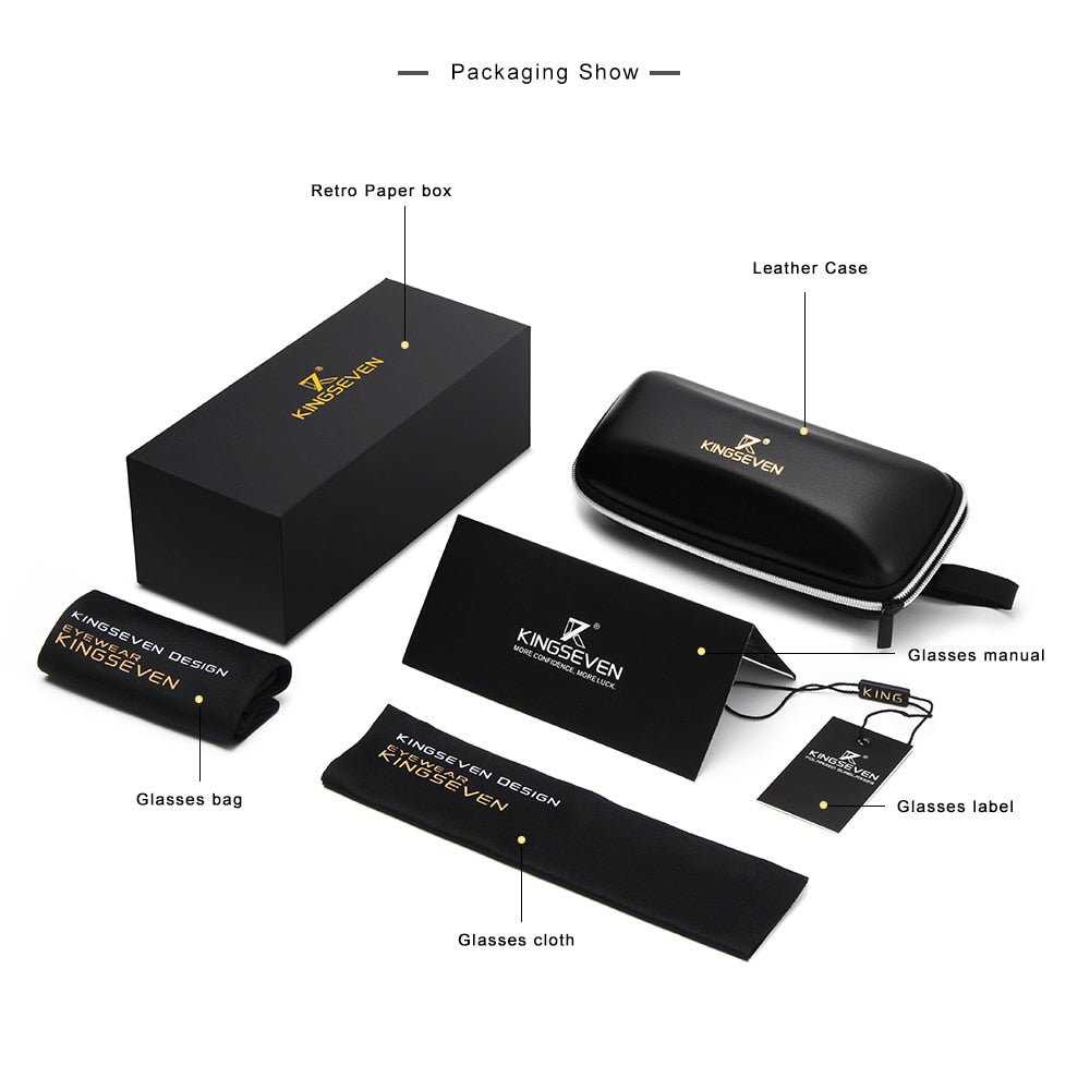 Genuine KINGSEVEN Brand Square Retro TR90 Polarized Sunglasses Women Men Carbon Fiber Pattern Design Outdoor Sports Eyewear - KiwisLove