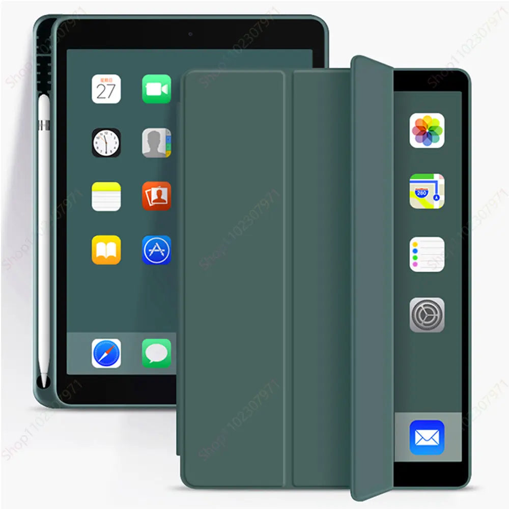 With Pencil Holder Funda for New iPad Pro12.9 5th 6th Air13 Pro13 10.2 9th A16 11th 2025 Air11 M2 M3 Pro11 M4 10th 10.9 10.5 9.7