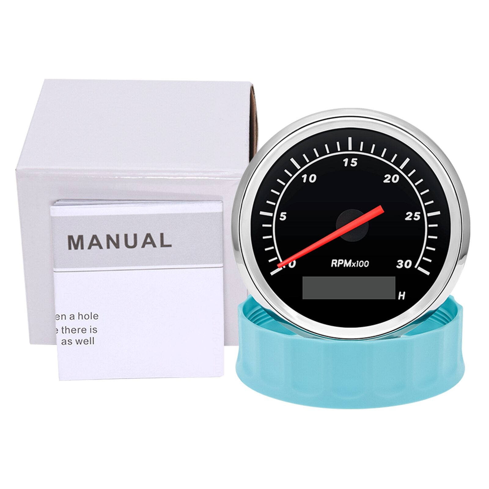 4000 6000 8000 Rpm Tachometer Tacho Meter Gauge Hourmeter 12V/24V 85mm Toerenteller 12v Hour Meter Sensor For Marine Boat Car - KiwisLove