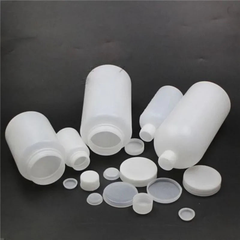 100ml/150ml/250ml/500ml/1000ml/2000ml PE Wide Mouth Round Seal Liner Reagent Sample Bottle Graduation - KiwisLove