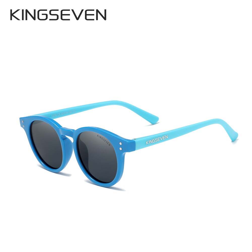 KINGSEVEN Round Polarized Kids Sunglasses Children Sun Glasses Fashion Boys Girls Shades Eyewear UV400 - KiwisLove