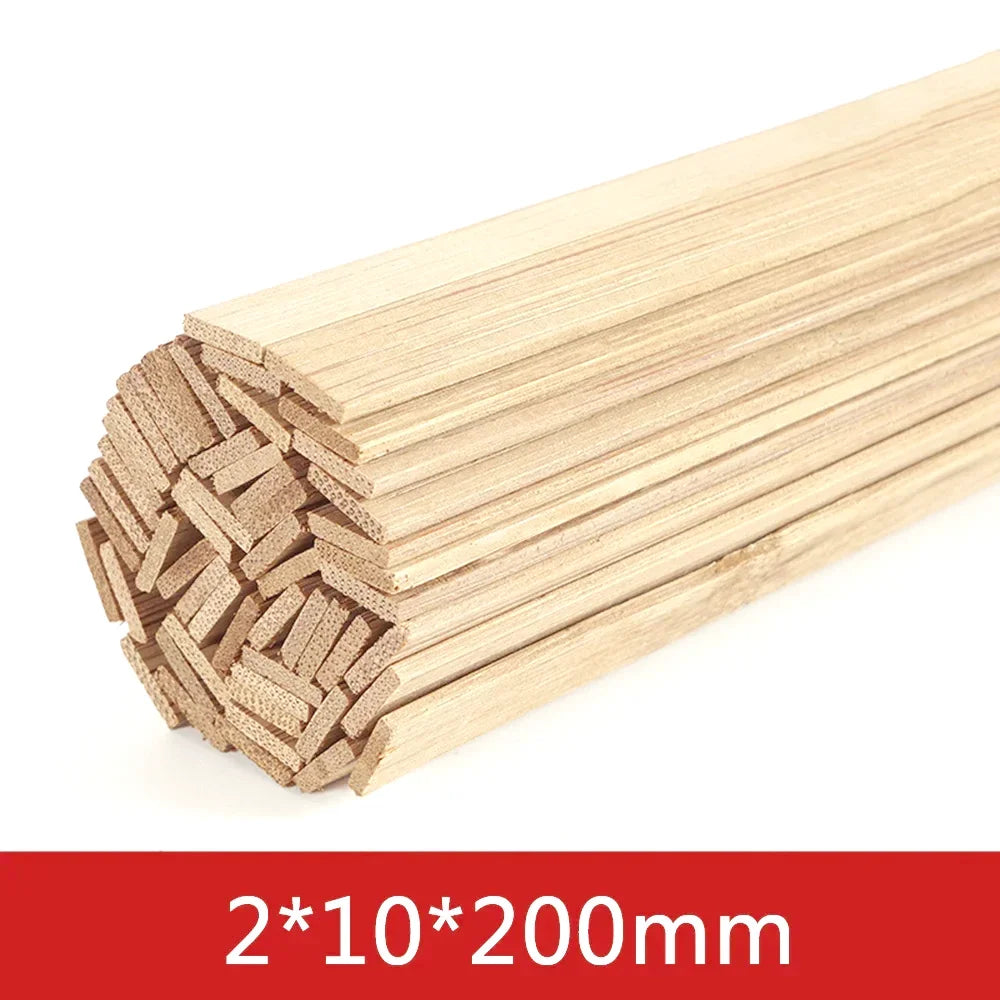 20-50pcs Balsa Wood Craft Square Cudgel Model Building Carving DIY Handicraft Educational Making Accessories Stick