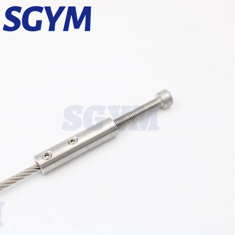 10pcs handscrew Clamp Wire Rope 6mm Threaded Hexgonal Head Tension End Fitting with Hexagon Grub Screw for Stair Deck Post