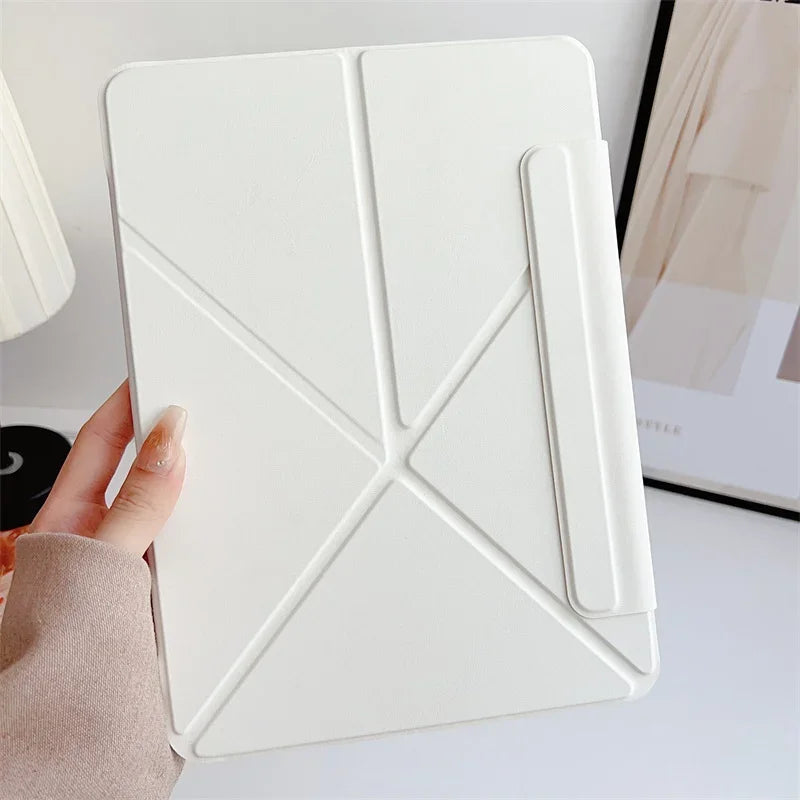 Magnetic Detachable Case for 2025 IPad A16 11th 10th iPad Air11 13 Air4 5 6 Pro11 13 12.9 5 6th Gen Auto Sleep Wake Y-Fold Stand