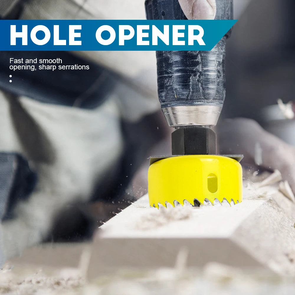 NINDEJIN 8/11/16pcs Hole Saw Kit #50 steel 19-127mm Hole Cutter Drill Bit Tool Hole Saw Set for Wood Plastic Wood Cutter - KiwisLove