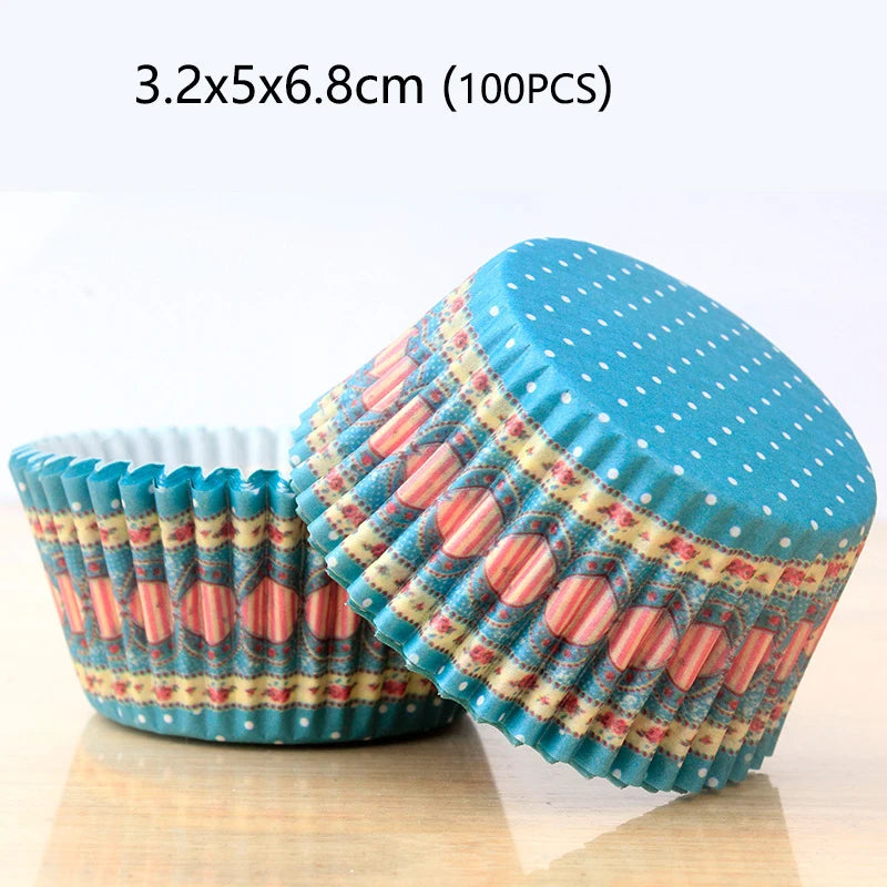 100-1000Pcs Muffin Cupcake Paper Cups Cupcake Liner Baking Muffin Box Cup Case Party Tray Cake Decorating Tools