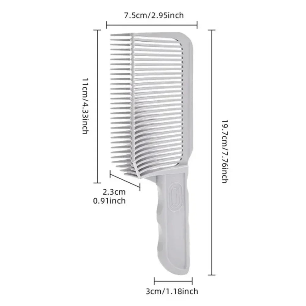 1pcs Hair Combs Blending Fades Comb Men Styling Arc Flat Comb Supplies Utility  Positioning Get A Haircut Styling Tools - KiwisLove