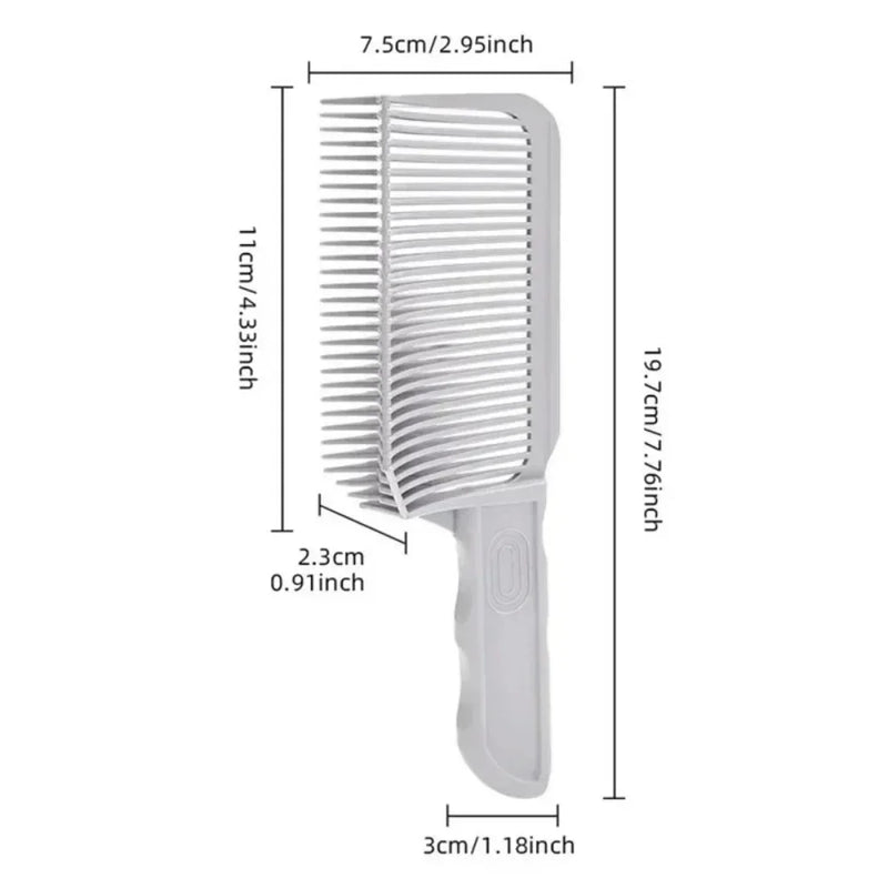 1pcs Hair Combs Blending Fades Comb Men Styling Arc Flat Comb Supplies Utility  Positioning Get A Haircut Styling Tools