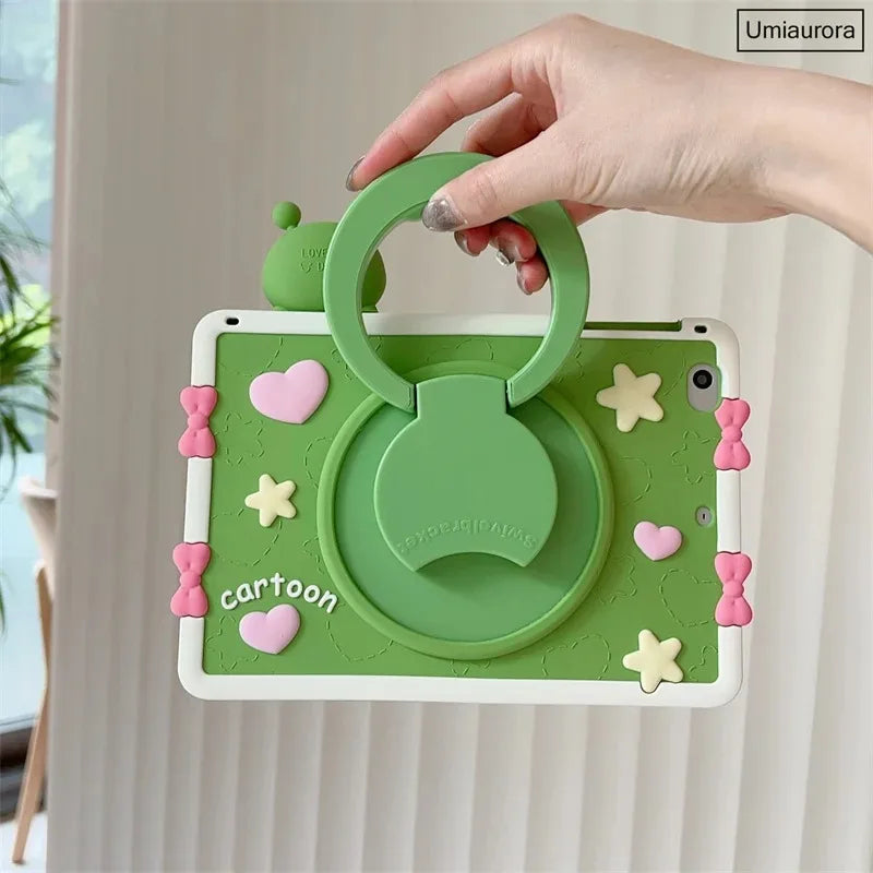 Kids Cartoon Frog Case for Xiaomi RedMi Pad 2 11inch 2025 Soft Silicone Case for Redmi Pad SE 2023 11'' 8.7'' MiPad6 5 Pro11inch