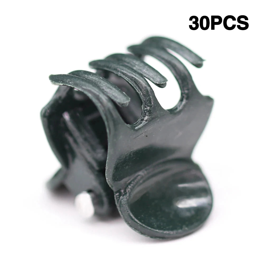 30/50PCS Transparent Garden Plant Clips Clear Plastic 6-Claw Orchid Clamp Flower Climbing Stem Butterfly Decorative  Support Too