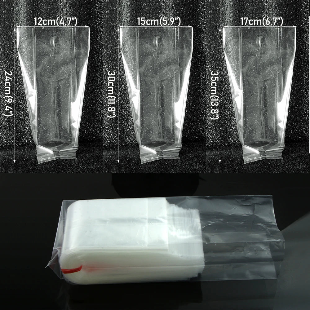 20/50pcs PP Mushroom Spawn Grow Bag Plastic Growing Planter Bags Heat-resistance Plant Nursery Pots Ganoderma Bamboo   Fungus Ba