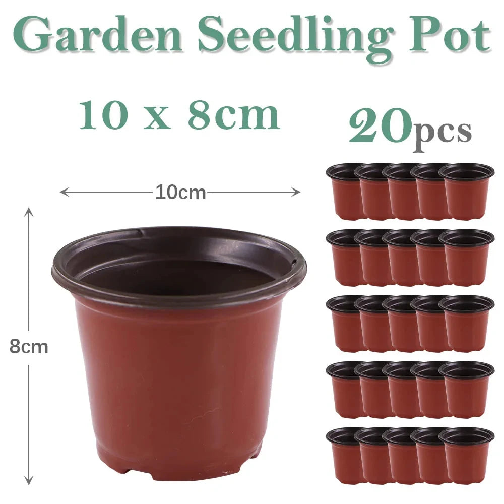 Garden Plant Pot Flowerpots Nursery Seed Starting Lightweight Breathable Maintain Humidity Flower Vegetable in 6 sizes Container