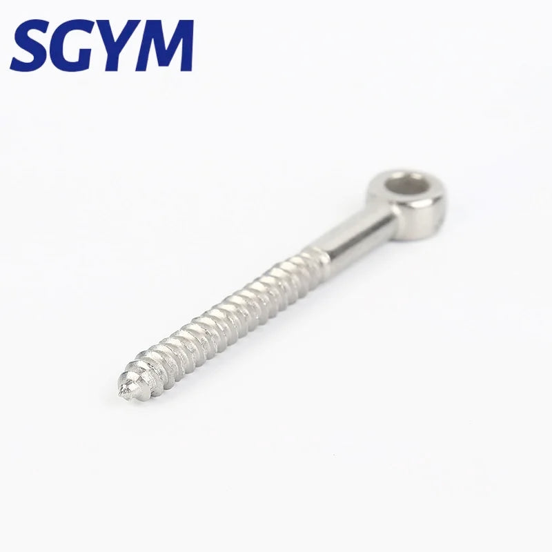 M4/M5/M6/M8/M10 316 Stainless Steel Eye Shape Screws Wood Terminal Ring Eyelet Hooks Self Tapping Wire Rope Accessories