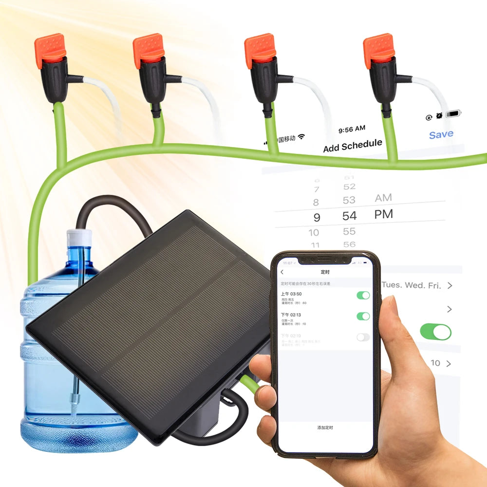 The New Wireless Smart Drip Irrigation System Remote Control Outdoor Watering is available for Garden Plants Watering. Irrigatio