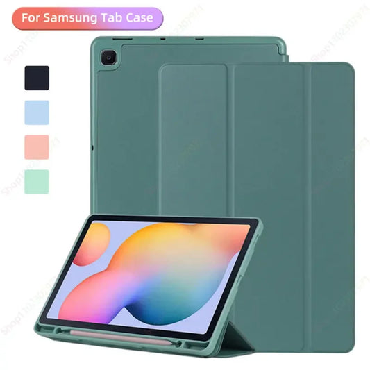 With Pencil Holder Funda Case for New Samsung Galaxy Tab S6 Lite 10.4 2024 SM-P620 P625 SM-P610 P615 P619 Galaxy S6 Lite 10.4''