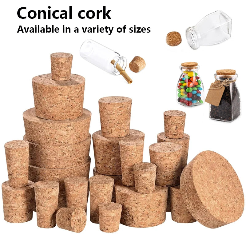 5-50pcs cork stoppers Wine Cork Bottle Stoppers Tapered Cork Stoppers for Bottle Bar Tools Kitchen Accessories