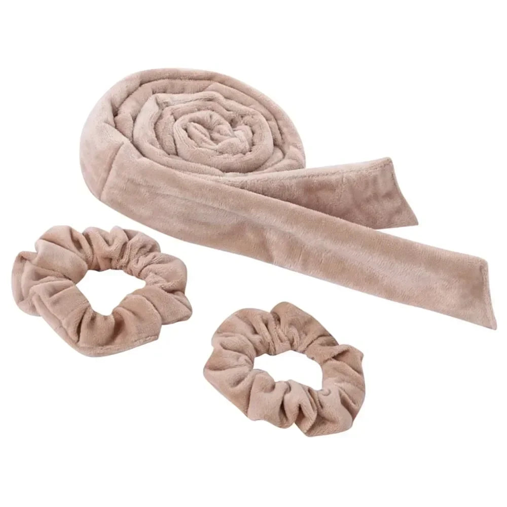 Sleeping Cap Heatless Curle Rod No Heat Ribbon Lazy Hair Curlers Headband Hair Rollers Sleeping Soft Headband Hair Styling Tools - KiwisLove