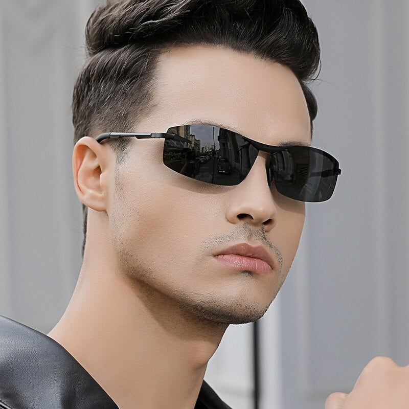 Day Night Vision Sunglasses Men Goggles Glasses Anti-glare UV400 Driving Outdoor Photochromic Yellow Len Polarized Eyewear 557 - KiwisLove