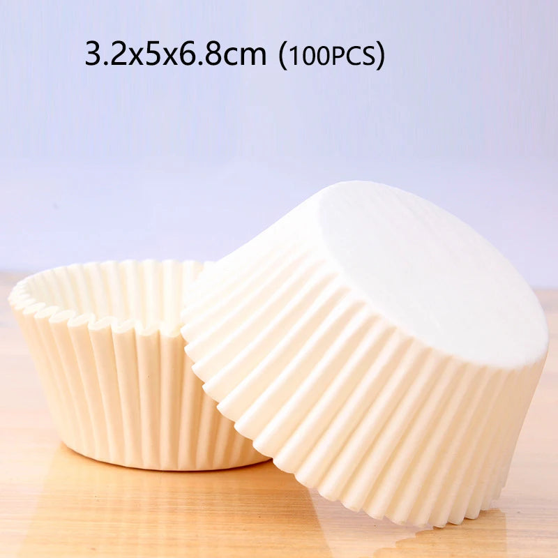 100-1000Pcs Muffin Cupcake Paper Cups Cupcake Liner Baking Muffin Box Cup Case Party Tray Cake Decorating Tools