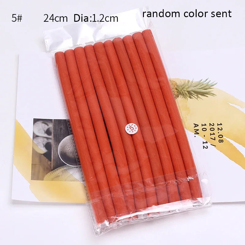 10pcs Flexible Hair Curling Rod Hair Curler Makers Soft Foam Bendy Twist Curls Flexi Rollers Styling Tools Hair Roller No Heat - KiwisLove