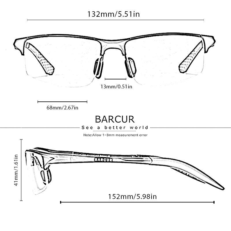 BARCUR Classic Design Aluminum Sunglasses Men Women Polarized Anti-Reflective Sun glasses Male Oculos De Sol Shades - KiwisLove
