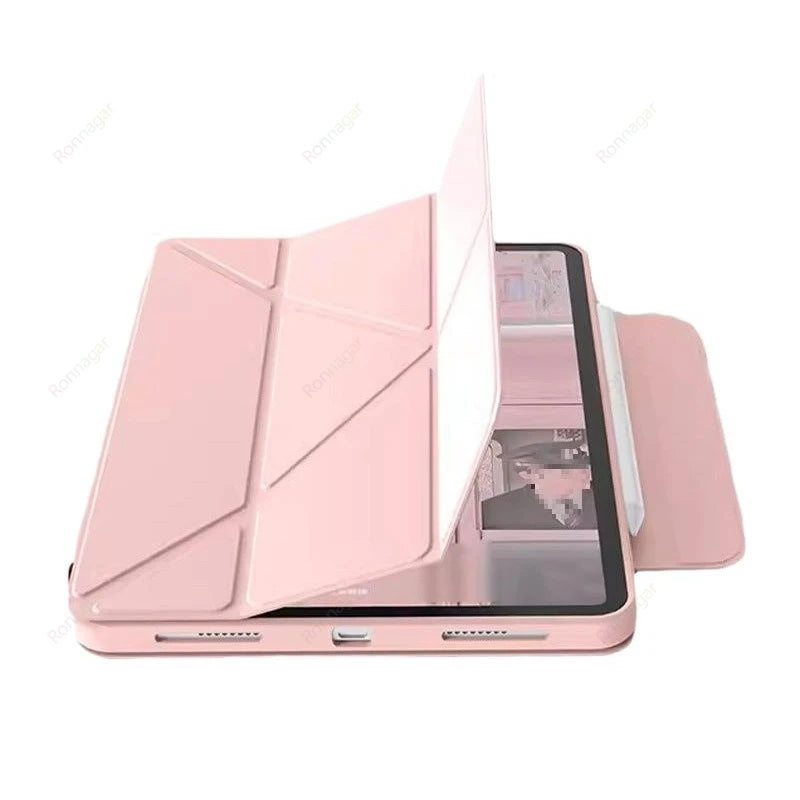 2025 New Y-Folding Case for IPad A16 11th 10th Gen for iPad Air11 13'' Pro11 M4 9th 8th 10.2'' Air4 5 10.9'' Tablet Funda Cover