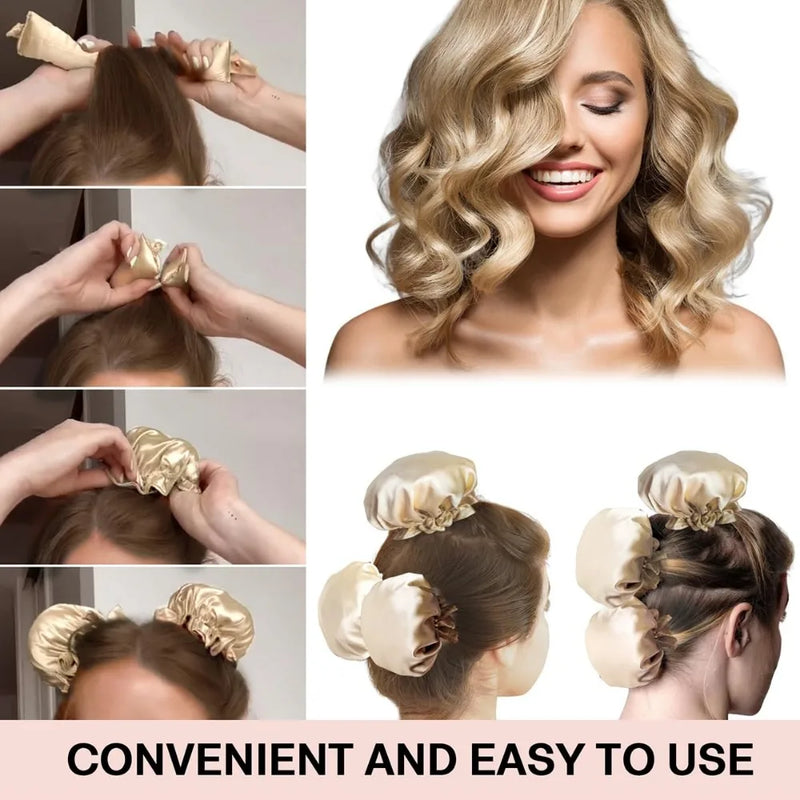 New Heatless Curling Rod Silk Curls No Heat Hair Curler Soft Hair Rollers Sleeping Headband Lazy Hair Curlers Hair Styling Tools - KiwisLove