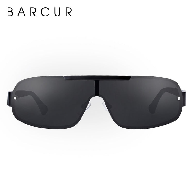 BARCUR Aluminum Magnesium Men's Sunglasses Pilot Driving Narrow Polarized Lens Man Sun Glass Women Gafas De Sol Shades - KiwisLove