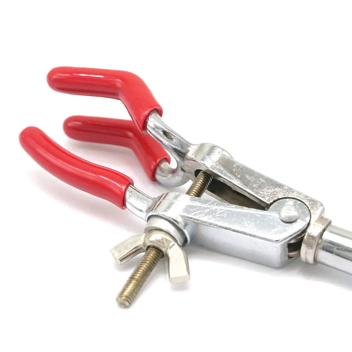 190mm 30mm Jaw 3 Prongs Buret Zinc-Aluminum Alloy Clamp Lab Stand Tube Holder Small - KiwisLove