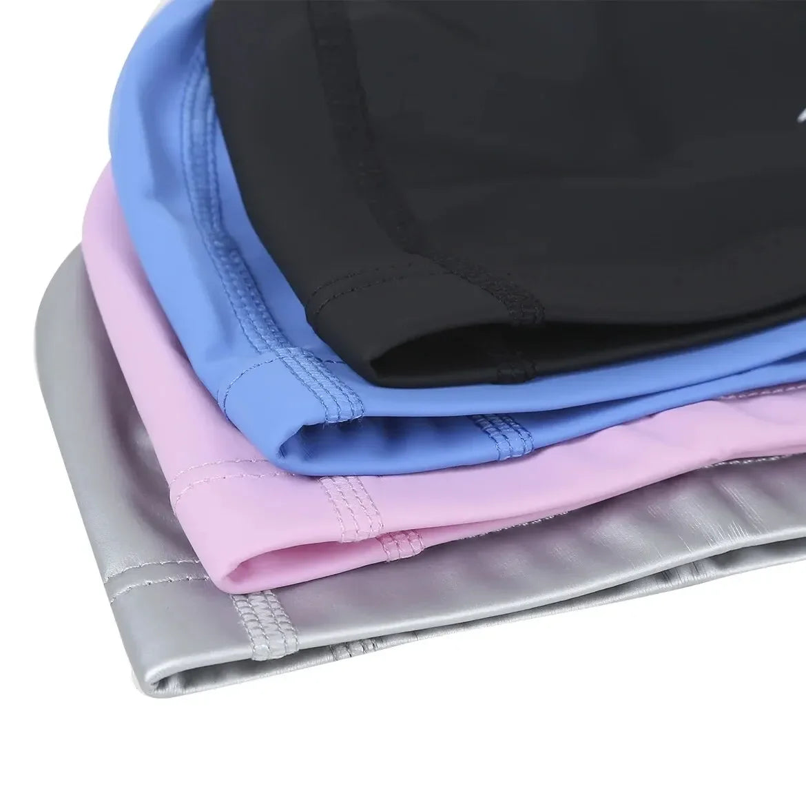 Waterproof Silicone Swim Caps Women Men High Elastic Flexible Protect Ears Hair Swimming Pool Hat for Adults Children Girls Boys