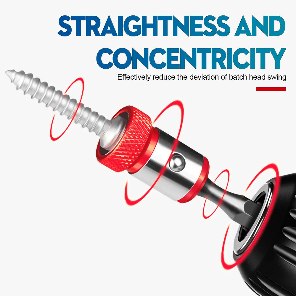 Magnetic Screw Ring Metal Bit Strong Magnetizer Ring Screw Magnetic Holders for 1/4 Inch/ 6.35 mm Screwdriver Powerful Bits - KiwisLove