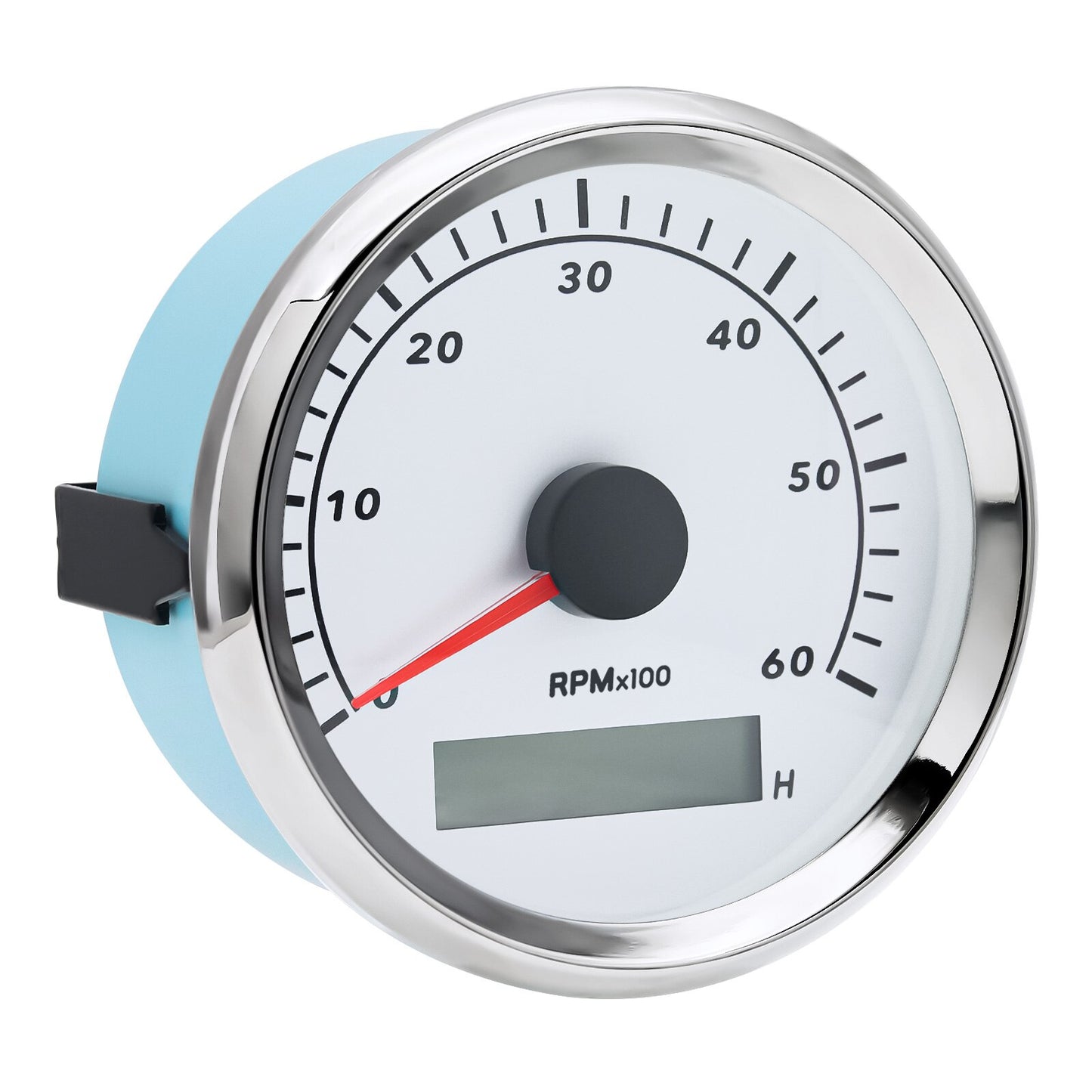 85mm REV Counter Car Boat tachometer + sensor Car Truck Tacho Marine RPM Meter with LCD Hourmeter 4000 RPM Red Backlight 12V/24V - KiwisLove