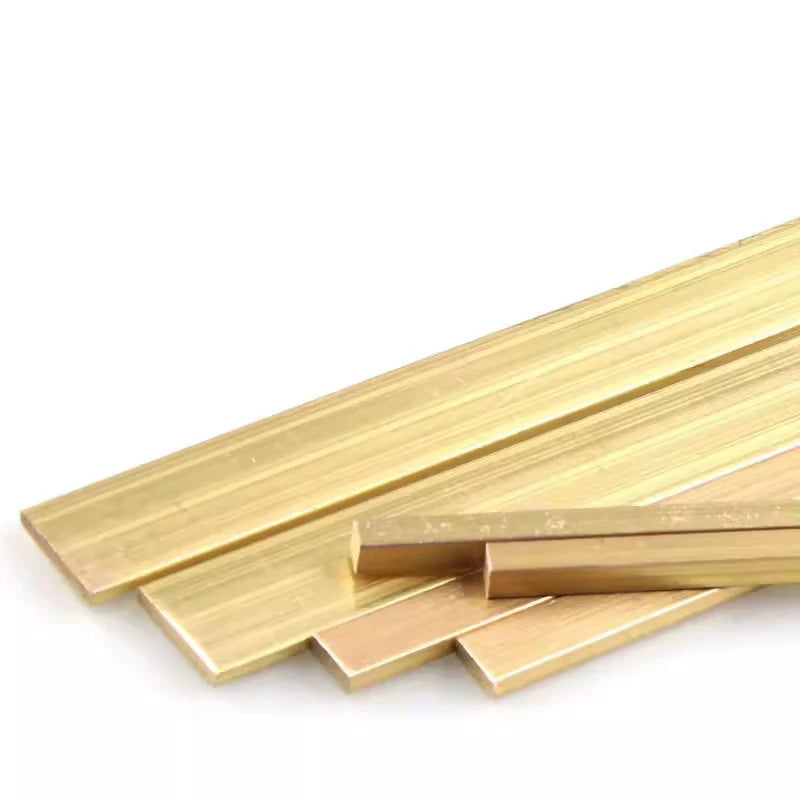 1pcs Brass Flat Bar Plate Strip/Brass Square Bars/Brass block,Length 200-250mm Brass Strip Thicknesses 2mm 4mm 6mm 8mm 10mm...