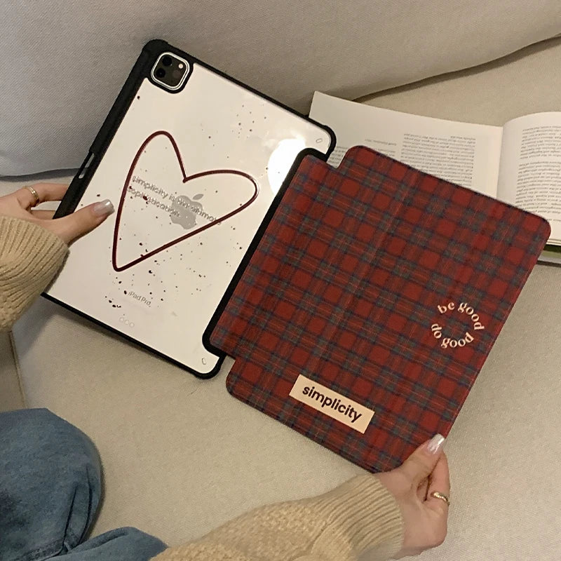 Little Bear Case For NEW iPad 10.2 8/7/9th Gen iPad Pro 11 (2024-2022)10th Gen Air3 10.5'' Air6 11'' Air4 5 iPad 5 6th Gen 9.7''