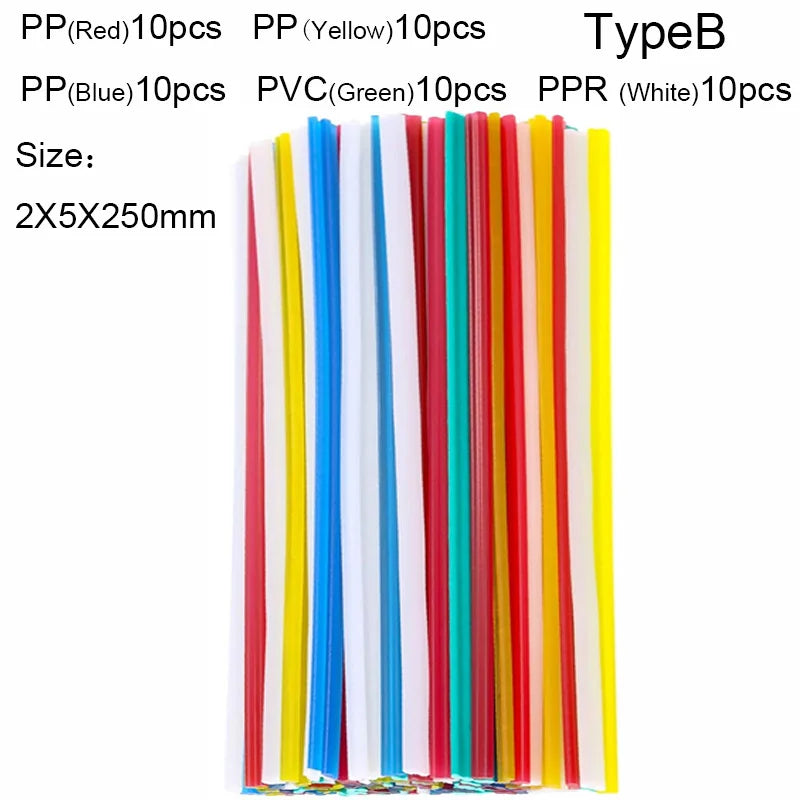 25/50PCS Plastic welding rods ABS/PP/PVC/PE Welding Sticks 5x2mm for Plastic Welder guns Bumper Repair Welding Supplies ﻿