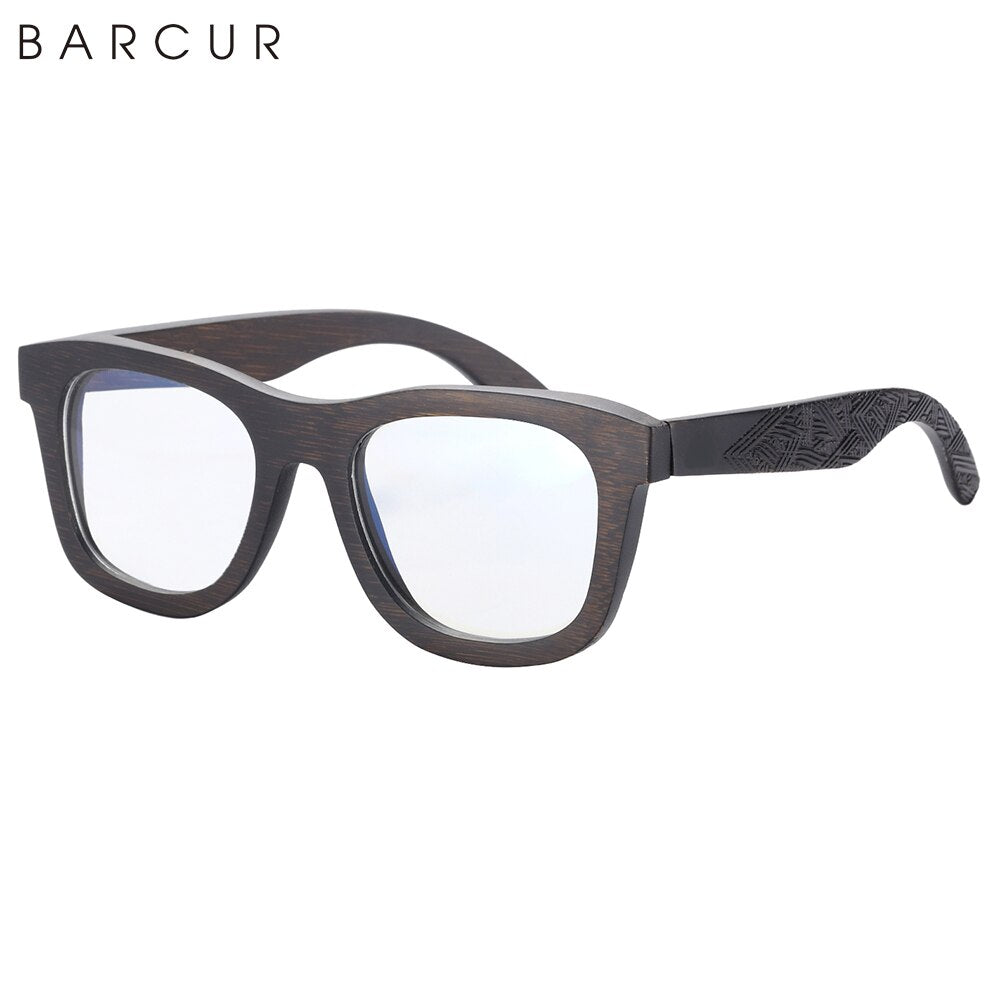 BARCUR Stylish Wooden Sunglasses Brown ECO-Friendly Polarized Square Sun Glasses Men Light Weight Classic Vintage Women Eyewear - KiwisLove
