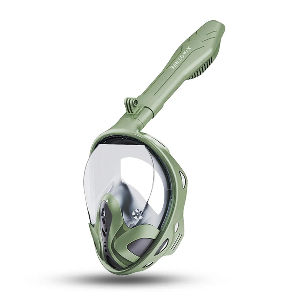 XIAOTREE New Underwater Diving Anti-Fog Full-Face Snorkeling Mask, Snorkel Breathing Mask, Safe and Waterproof
